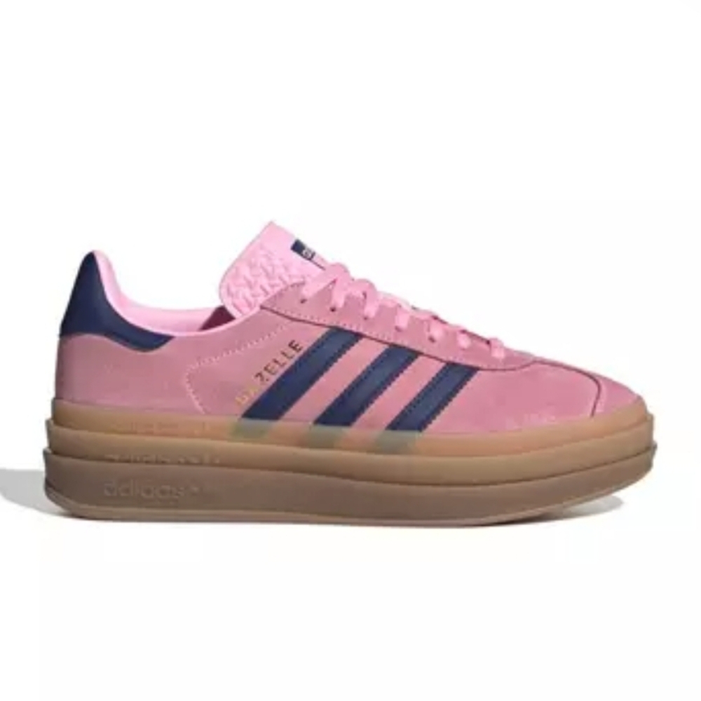 Adidas Pink and Blue Sneakers Suede Low-Top